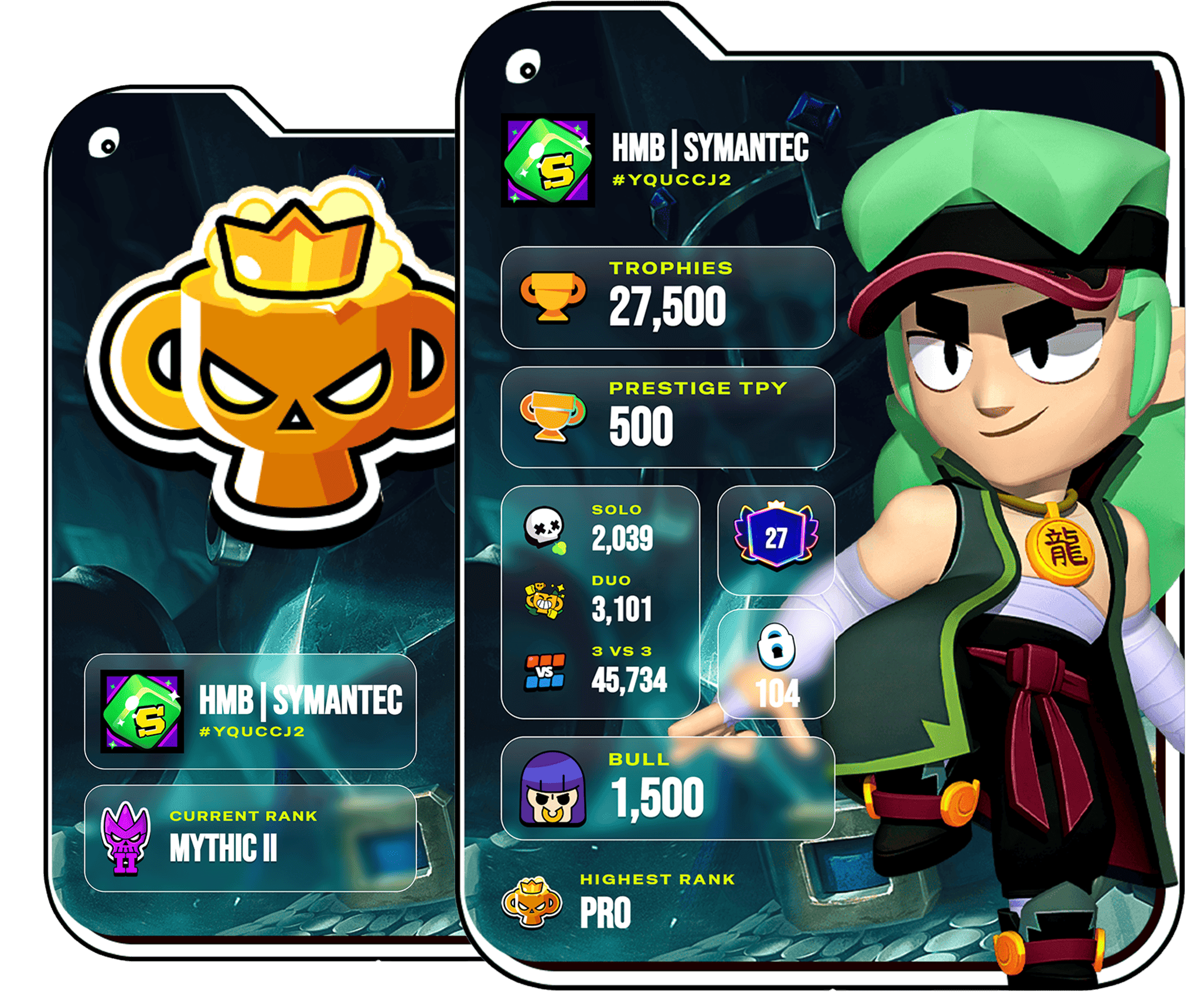 Brawl Cards profile card preview