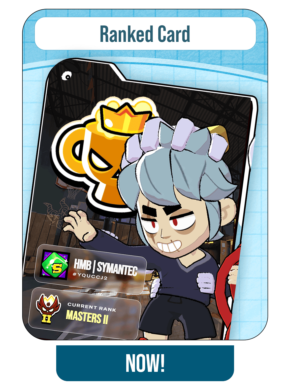 Ranked card showcase